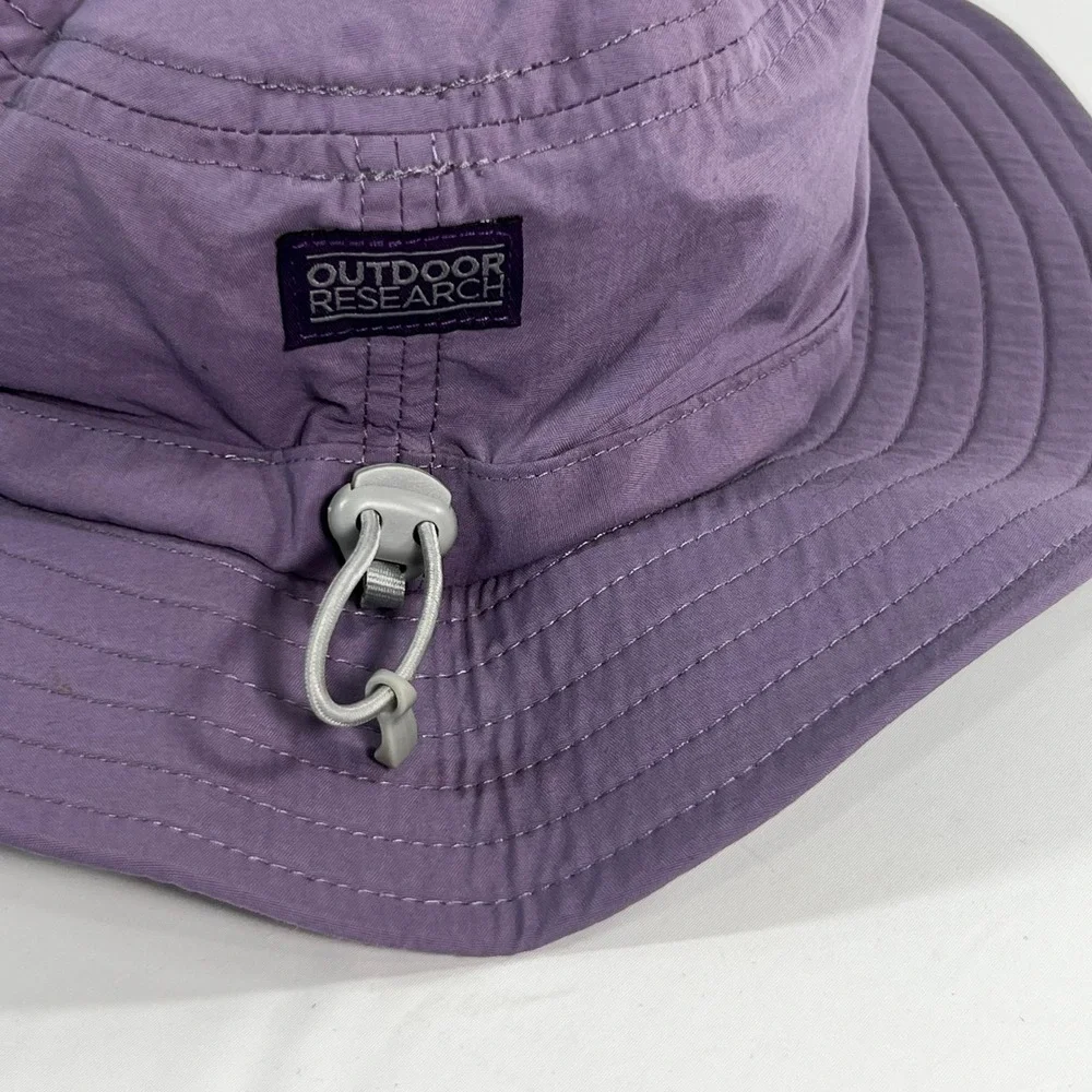 OUTDOOR RESEARCH Helios Kids Unisex Sun Hat Medium Purple Wide Brim 3-6Y UPF 30